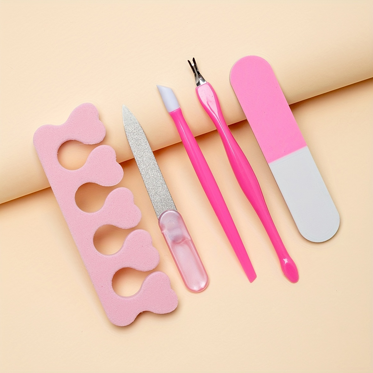 Manicure Kit Rose Gold Stainless Steel Set Pedicure Tools - Temu