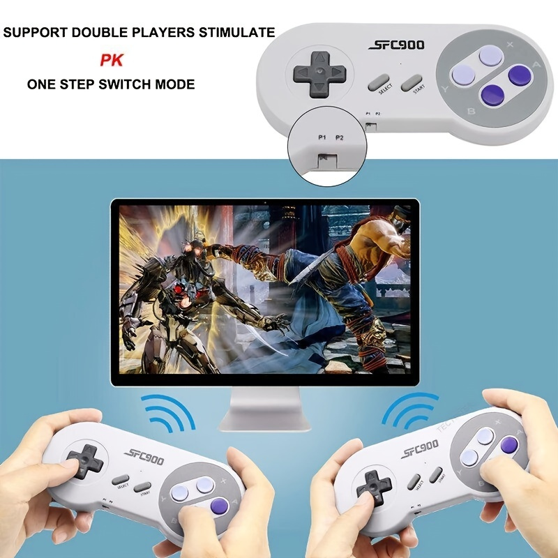 Portable Video Game Console 400 Retro Games Av Output Two Roles Gamepad Lcd  Screen Video Game Player For Children Gifts - Handheld Game Players -  AliExpress