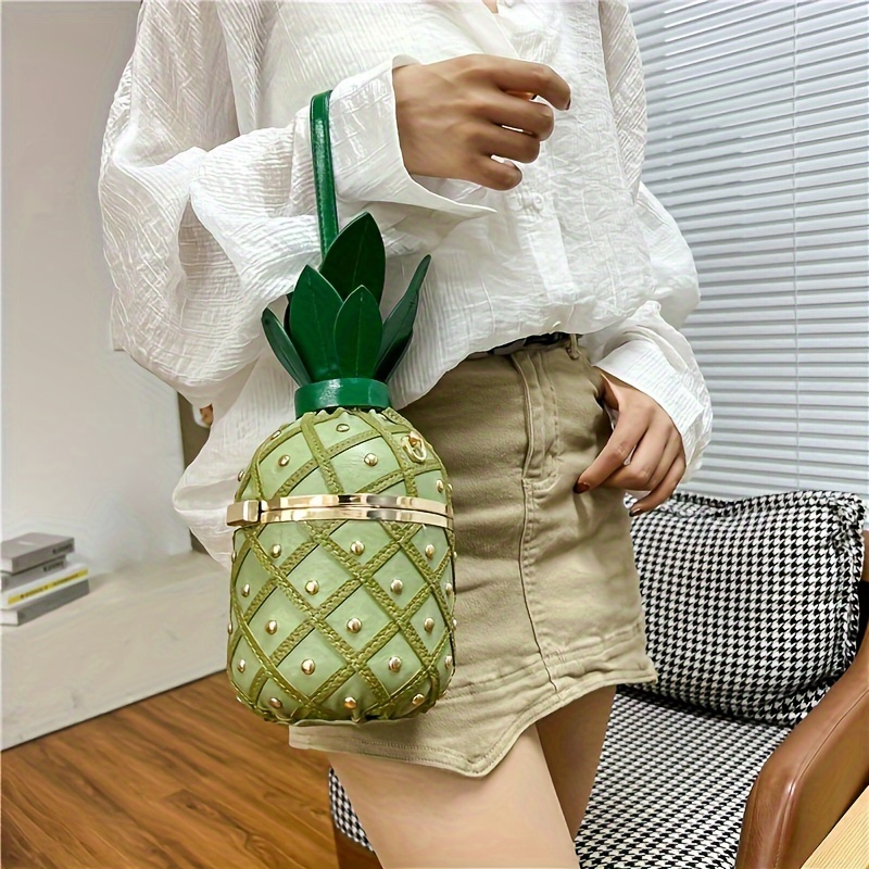 Pineapple Shaped Pu Chain Crossbody Bag  Cross Body Bag Pineapple -  All-match Ladies - Aliexpress