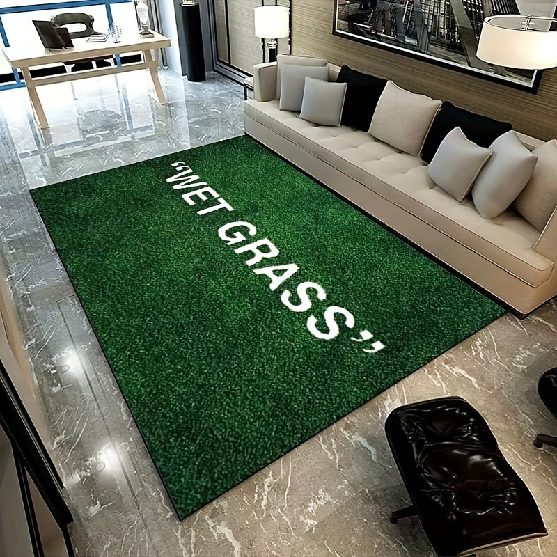 Wet Grass Carpet Luxury Green Area Rug Living Room Floor Mat Bedroom  Bedside Bay Window Sofa Rug Home Decor Washroom Floor Mat - AliExpress