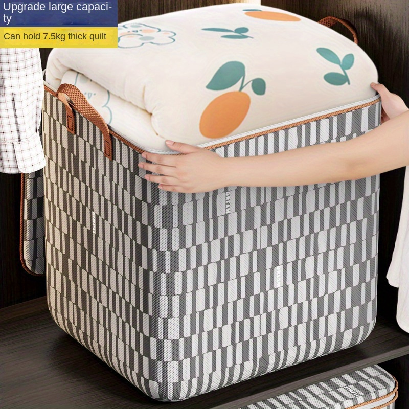 

Large Capacity Quilt Storage Box, Blanket Bedding Comforters Organizer, Luggage Suitcase Moving Packing Cube