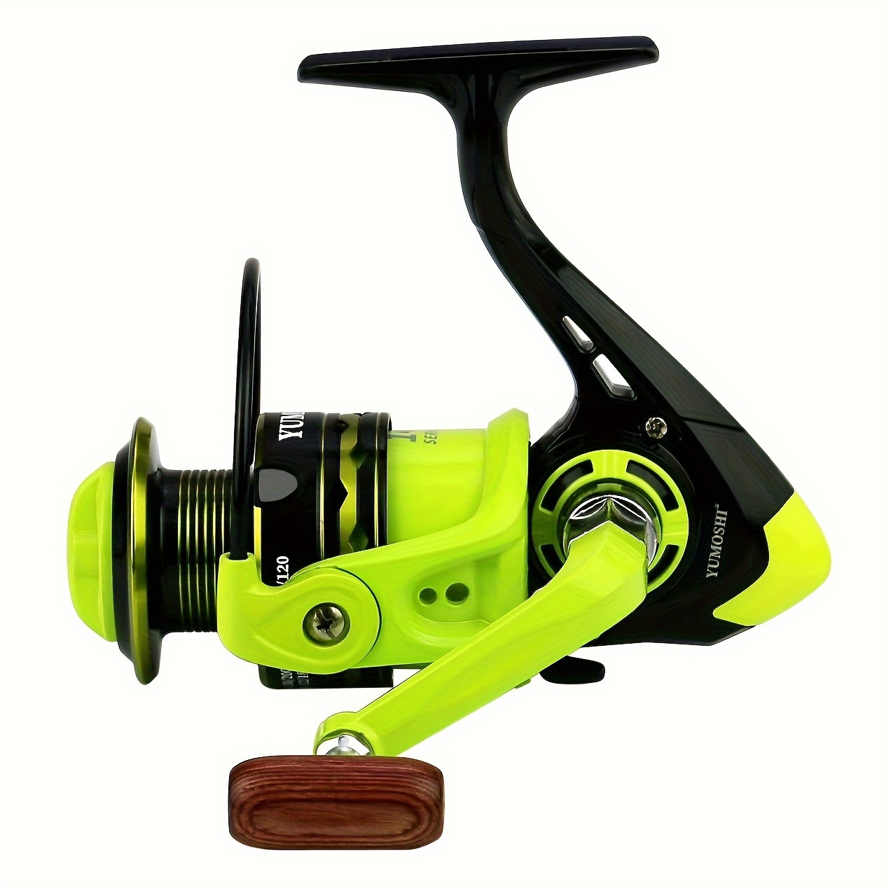 

High-performance Green & Black Fishing Reel With Stainless Steel Spool - , Long Casting, Lure Wheel, Nylon Body,