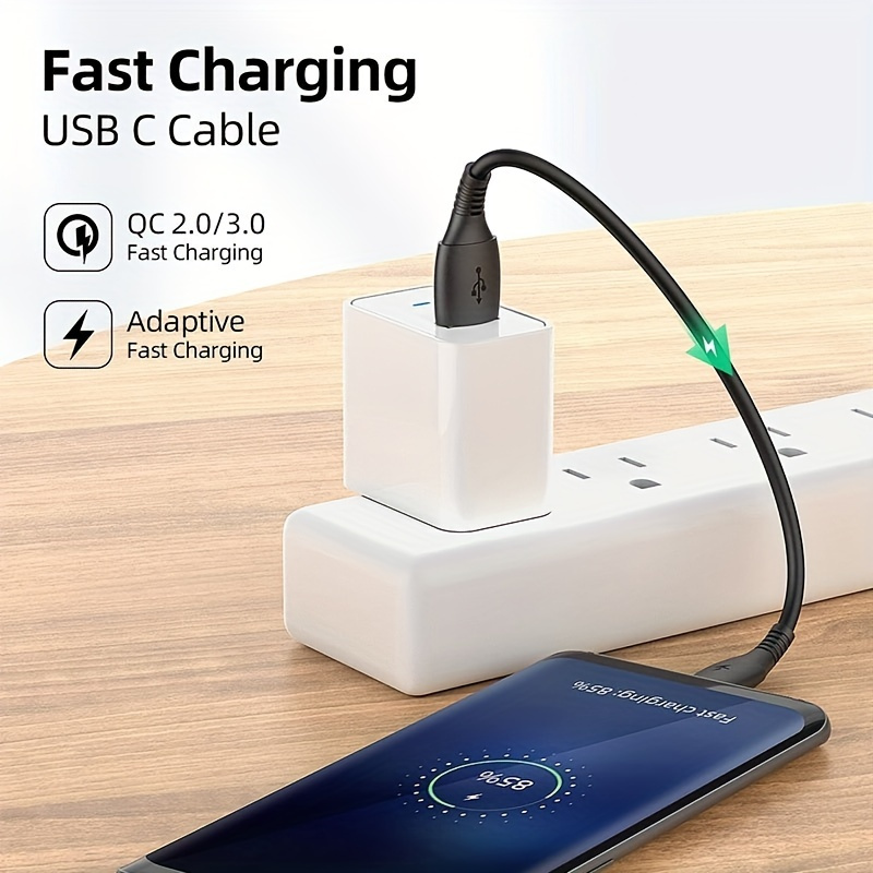 

Usb C Cable Short 0.5 Ft 6 Inches, Usb Type-c Fast Charger Cable For Samsung Galaxy S10 S9 S8 Plus Note 9 8, Power Bank And Other Usb-c Devices