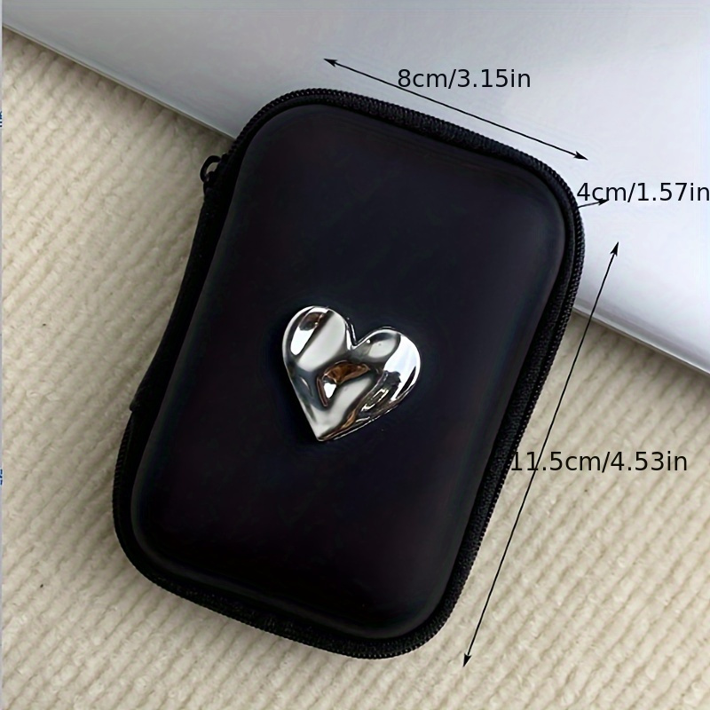 

Six-piece Set Three-dimensional Love Charger Protective Sleeve Data Cable Storage Bag For Charger Data Cable