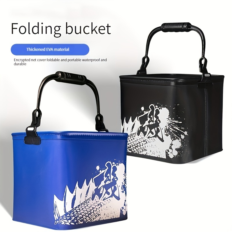 1pc Folding And Retractable Bucket Net Fishing Folding Bucket Tools & Home  Improvement Small Bathroom Trash Can