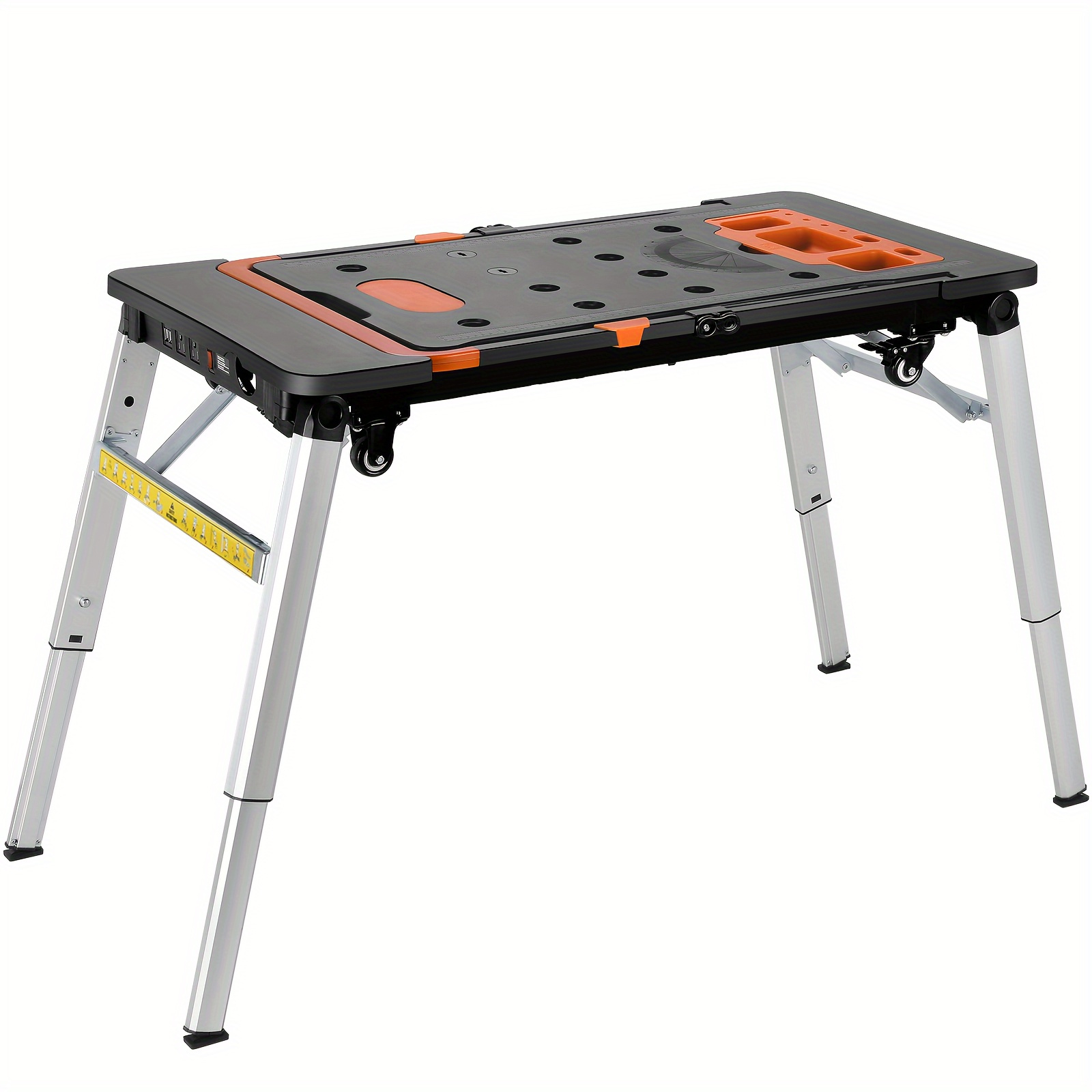 

7 In 1 Multifunctional Work Benches, Folding Work Table For Garage, As Portable Workbench, , , Platform, Car Creeper, And Hand Truck, With