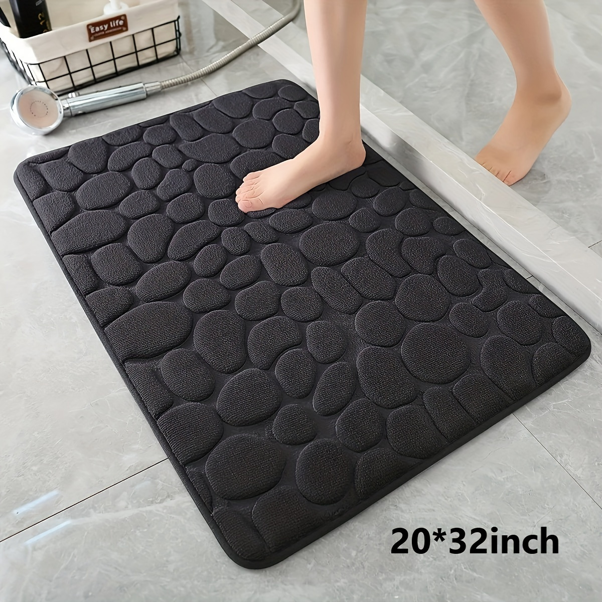 Stone Bath Mat - Temu