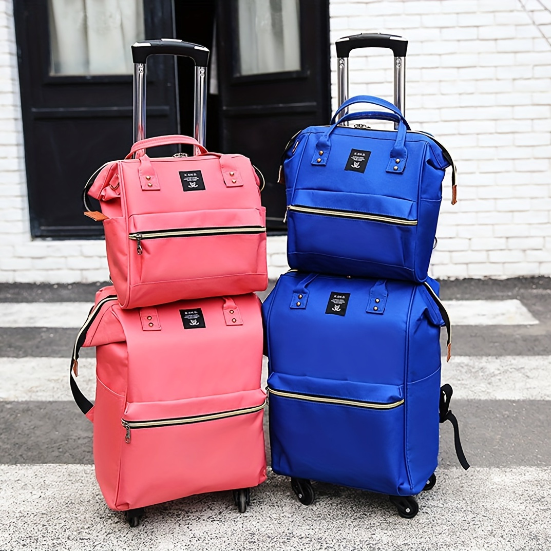 Cabin Trolley Backpack Wheeled Laptop Bag Computer Suitcase Hand Luggage  Case