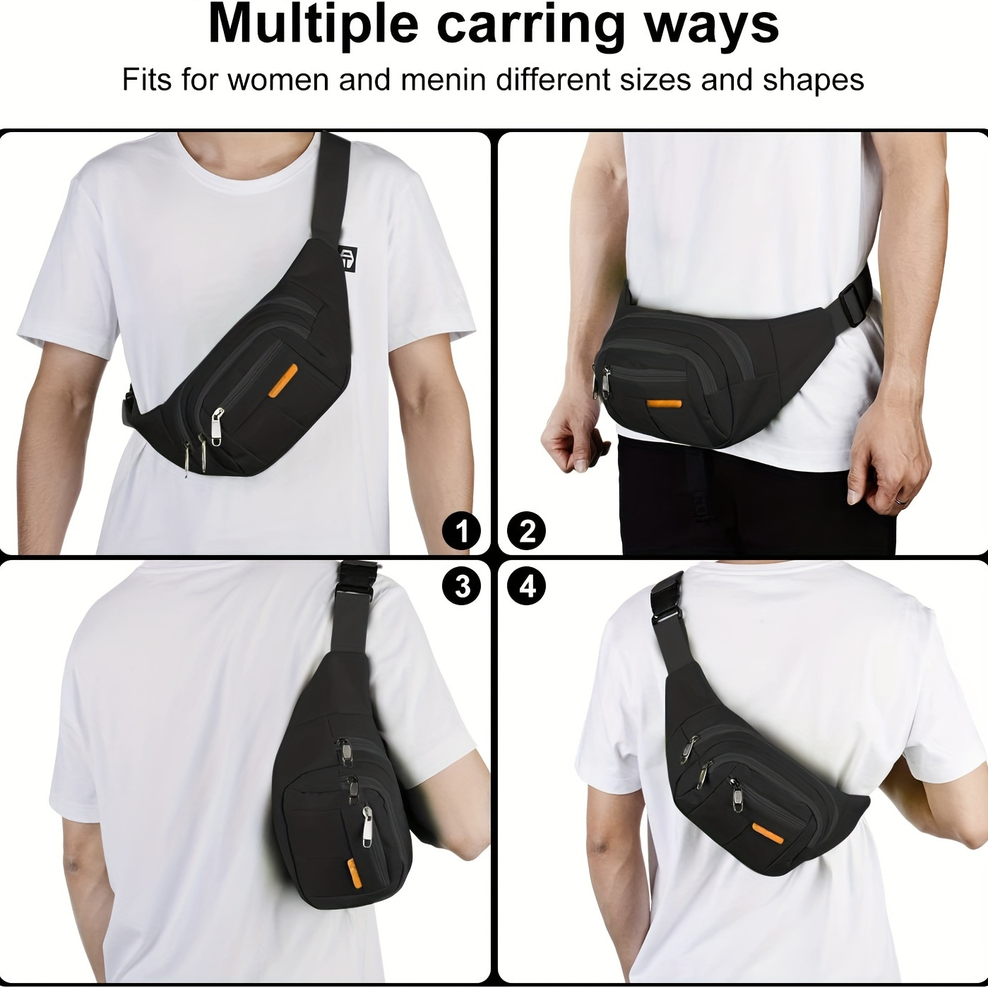 

Waterproof Fanny Pack, Simple Fashion Waist Bag For Travel, Hiking, Running & Outdoor Sports, Father's Day Gift