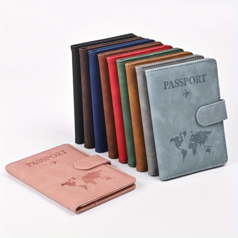 

Gear, Personalized Rfid-blocking Passport Holder With Custom Name & Number - Waterproof Leather, For Tickets & Cards - Ideal Father's Day Gift