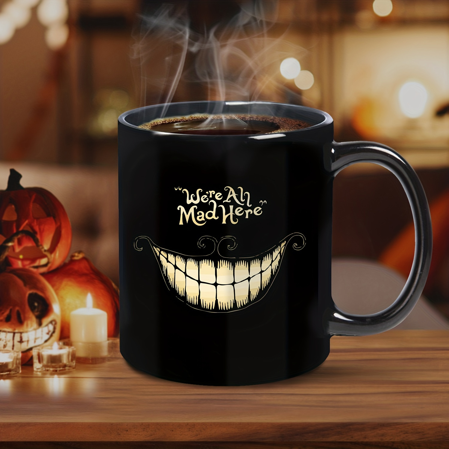 We Are All Mad Here Halloween Ceramic Coffee Mug Gift For Men Women  Halloween Christmas Birthday Mother Father Friends - Temu