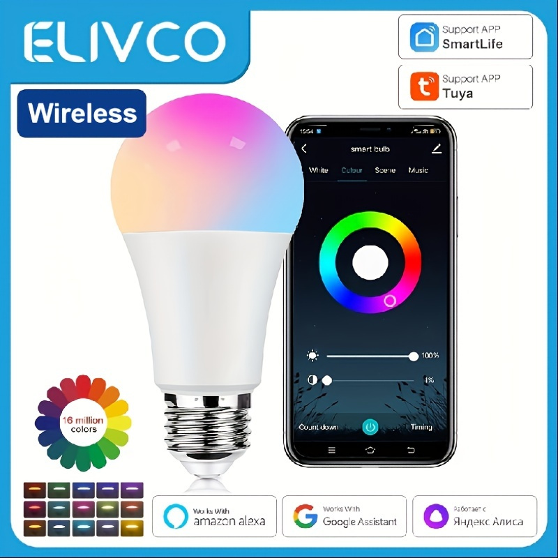 Tuya Bt Bombilla Inteligente E14 85-265v Luces De Velas Control De App Wifi  Rgb Luz Led Regulable Inteligente Vida Inteligente Hogar Lámparas De  Habitación, Moda de Mujer