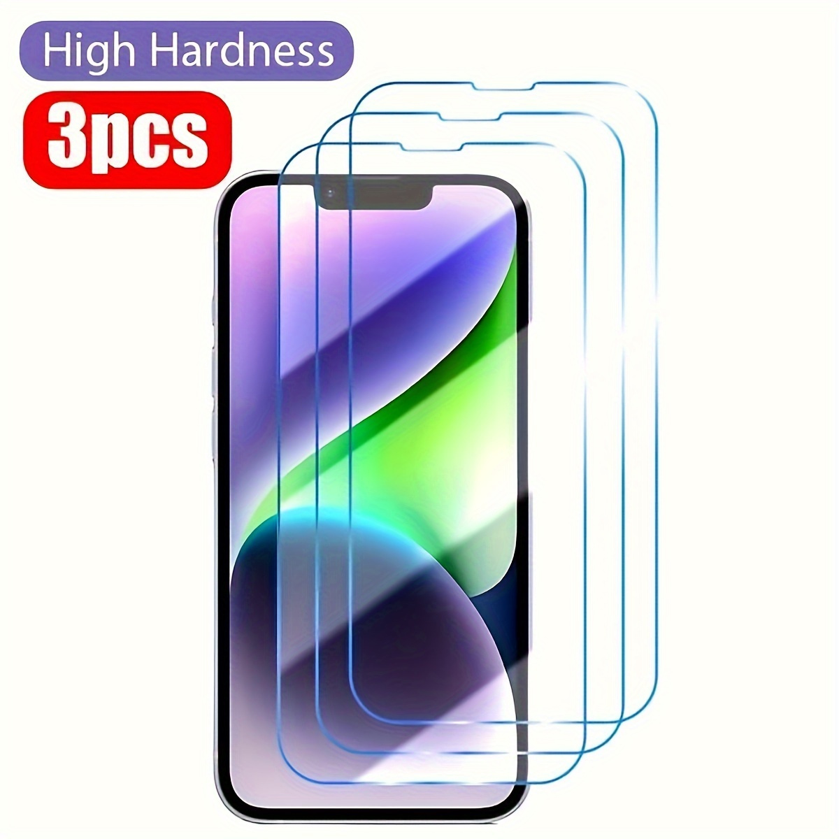 

3pcs Full Cover Screen Protection For Iphone 14 Pro Max 15 Pro 15 Pro Max Tempered Glass On The For Iphone 13