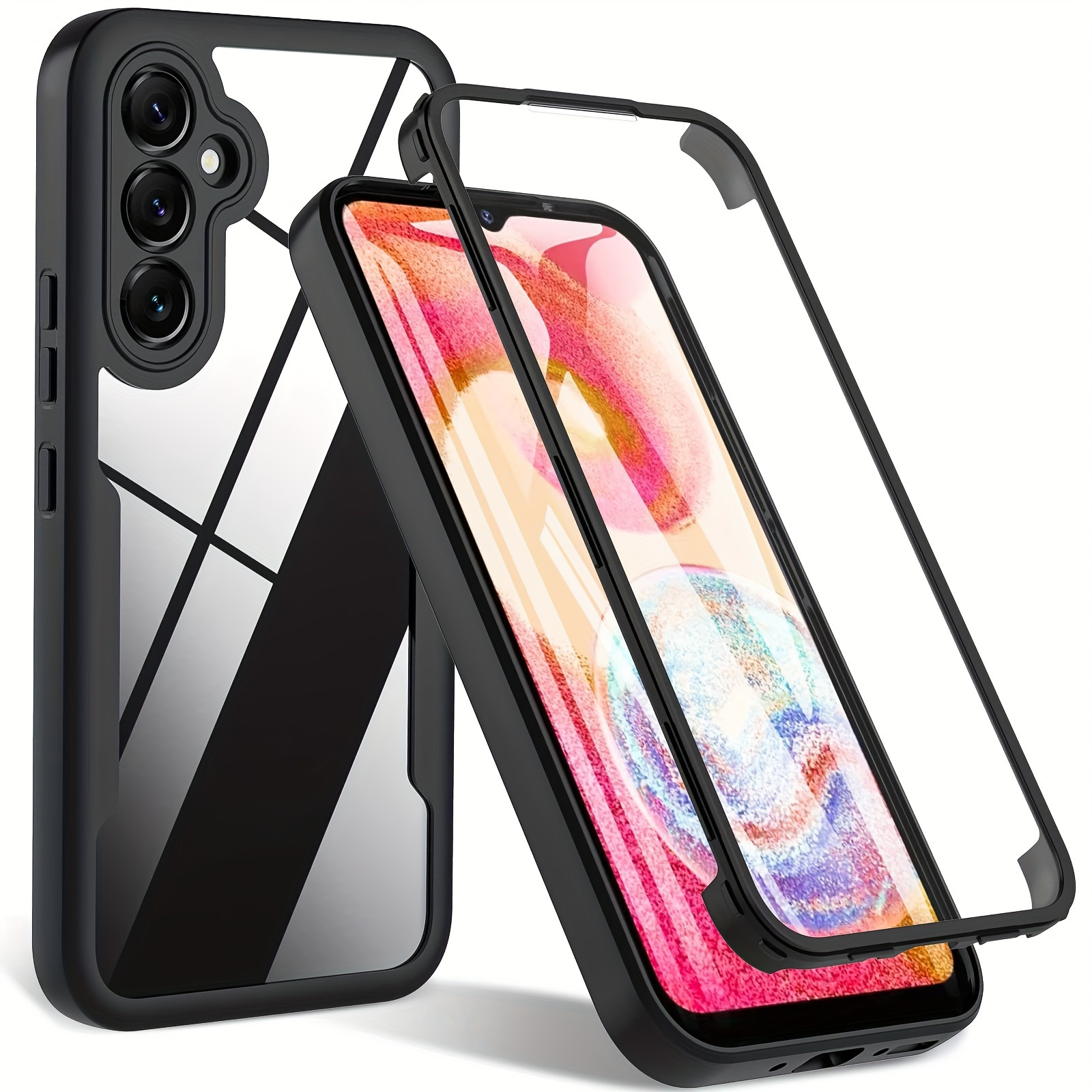 

360 Degree Case For Samsung Galaxy A14 5g/ Galaxy A54 5g Dual Layer Shockproof Transparent Cover Full Body Rugged With Built-in Screen Protector Men Women.