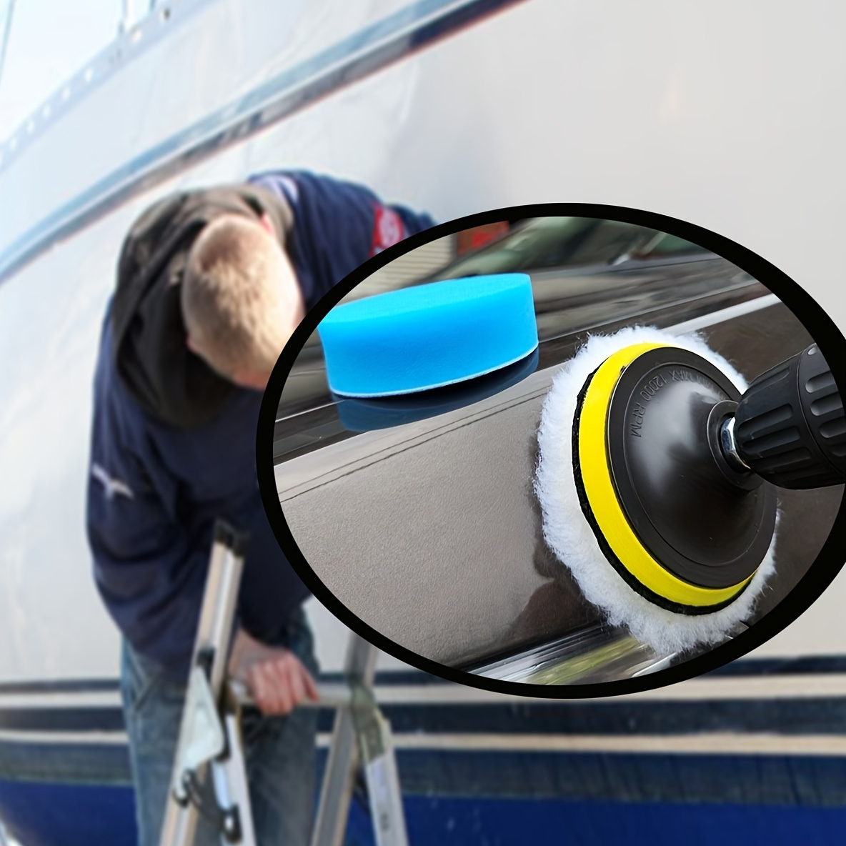 

4pcs Car & Boat Polishing Waxing Tools Set - Cleaning Sponges For A Shiny Finish!