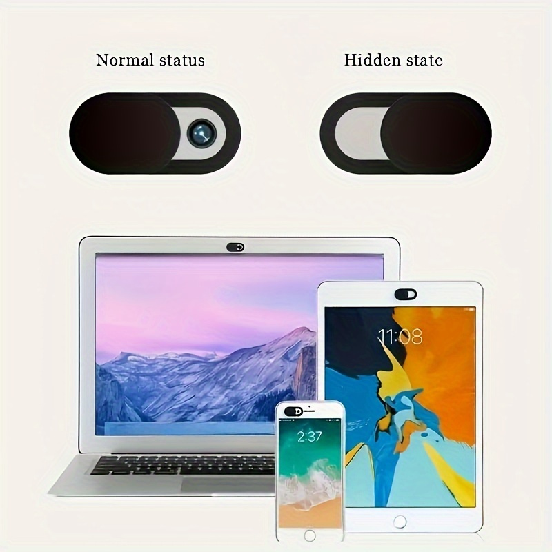 

4pcs Mobile Notebook Computer Front Lens Sticker Cover Camera Privacy Protection Cover Anti-peeping Slidable