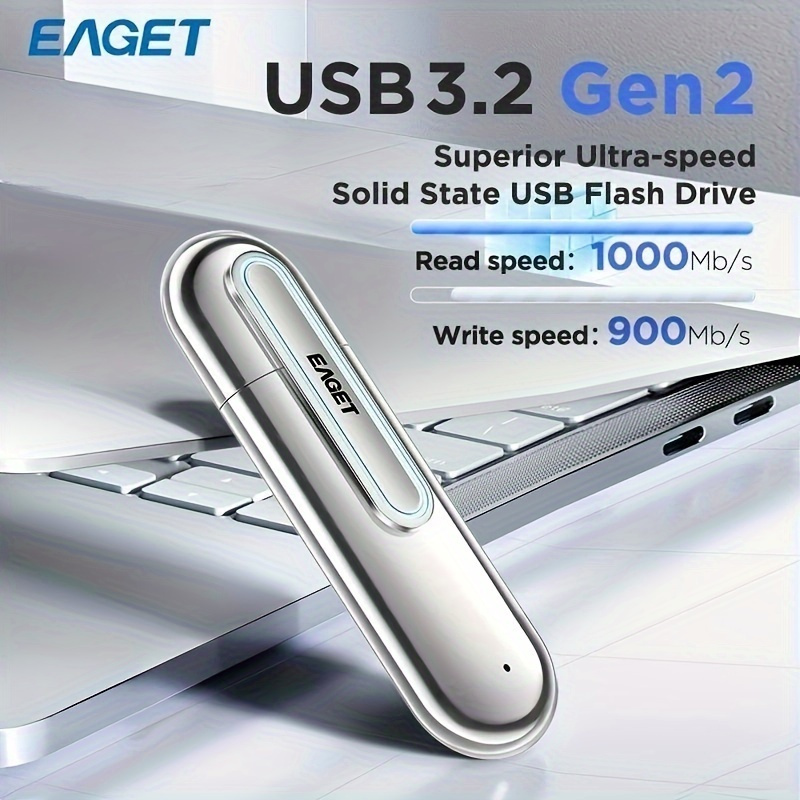 2023 Nouveau Disque Dur Externe SSD EAGET Solid State USB 3.2 Flash Drive  Disk 550MB/s Haute Vitesse USB Type C Flash Drive 1TB 512GB 256GB USB Gen 2  Pendrive Flash - Temu France