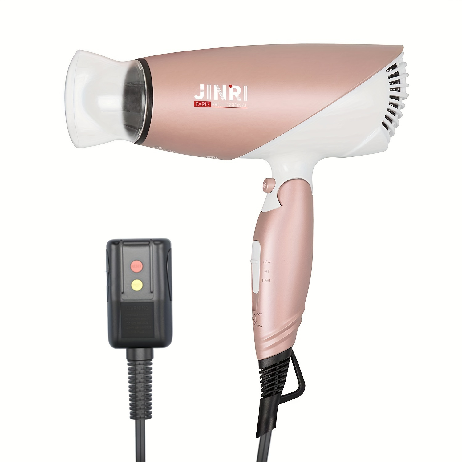 Hair Care Dryer Dual Voltage Hair Dryer With Folding Handle - Temu