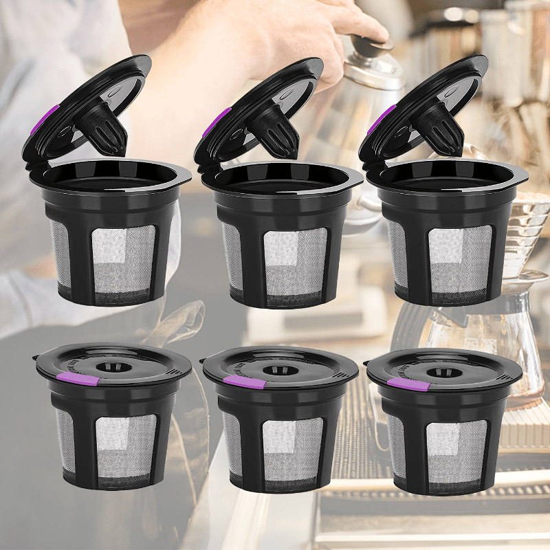 Reusable K Cups For Keurig Coffee Makers, Bpa Free Universal Fit Purple  Refillable Kcups Coffee Filters For 1.0 And 2.0 Keurig Brewers - Temu