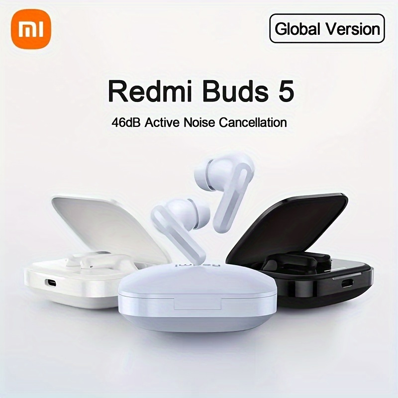 

Xiaomi Redmi Buds 5 Earbuds - Active Noise Cancellation, Up To 40h Battery, 3 Transparency Modes, 12.4mm Dynamic Driver, Hi-fi Sound, Fast Pair