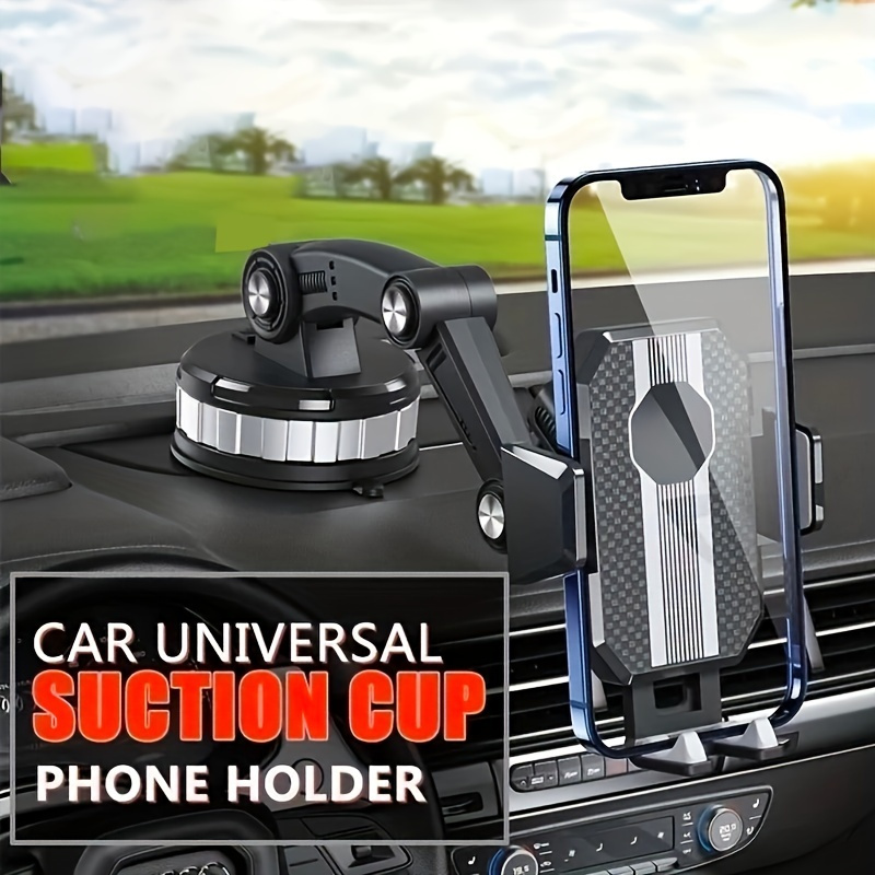 

Multifunctional Mobile Phone Holder 360 Retractable Rotary Adjustment Universal Car Phone Bracket Fixed Shockproof Mobile Stand Big Support Large Truck Interior Washable Strong Sticky Gel Pad