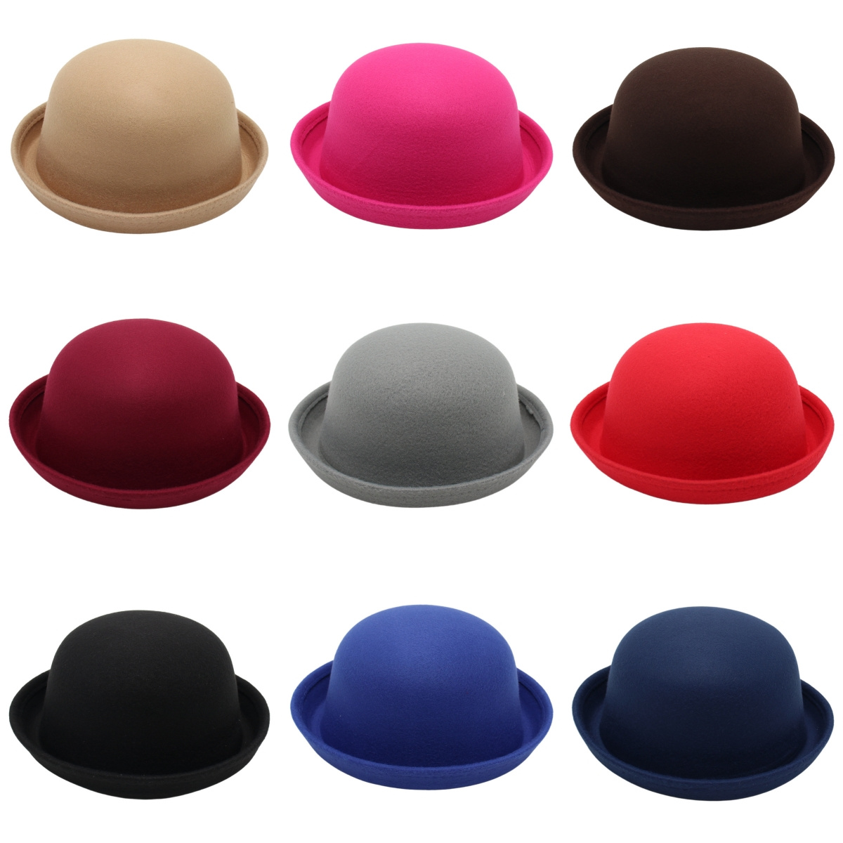 

Unisex Winter Fedora Hat, Trendy Roll Up Vintage Derby Floppy Hat For Daily Life