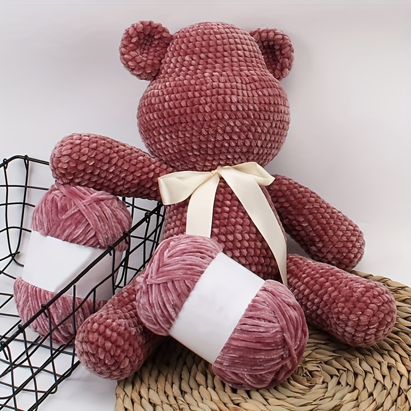 

1pc Velvet Yarn For Hand Knitting Chenille Crochet Yarn Soft Threads Baby Line For Sweater Scarf Doll Amigurumi Blanket Hat Mat Slipper 100g 180m/7086in