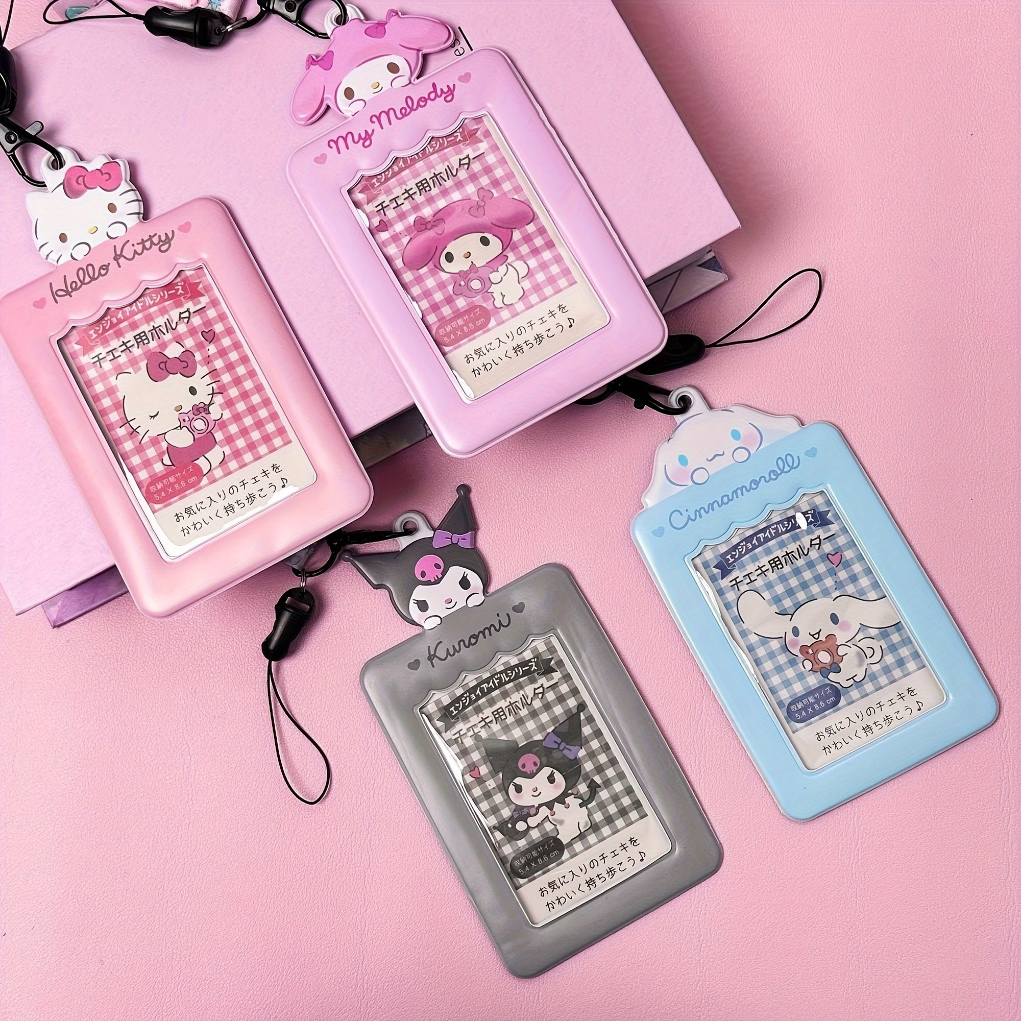 Sanrio Anime Hello Kitty Flip Zipper Leather Cosmetic Casual