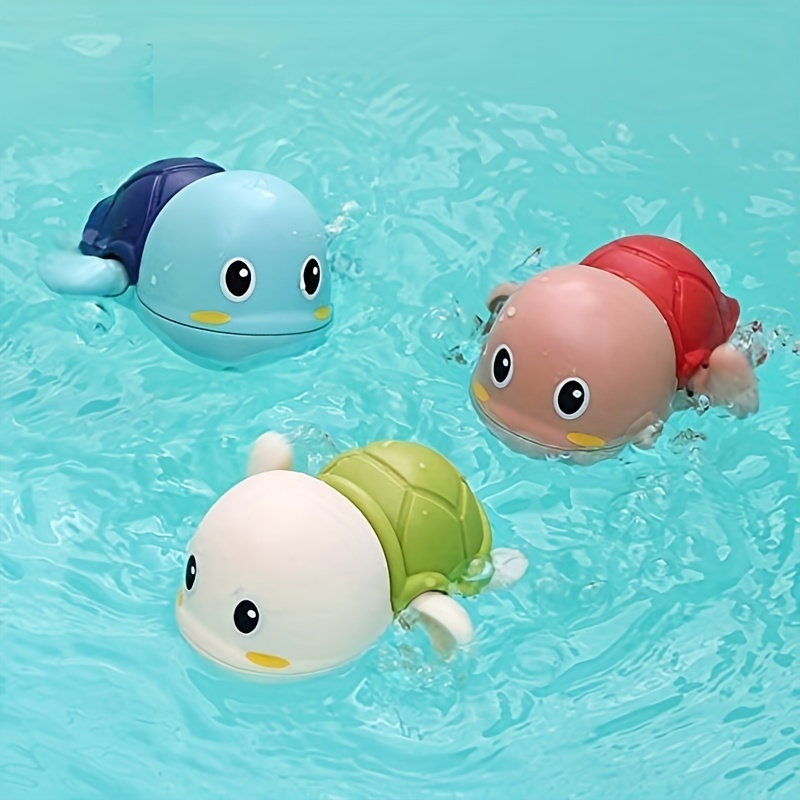 3 Pack Bath Toys, Baby Bath Toys for Toddlers 1-3, Mold Free Bath Toys for Kids Ages 4-8 & Toddlers 3-4 Years, Funny Wind Up Swimming Bath Toy, Infant
