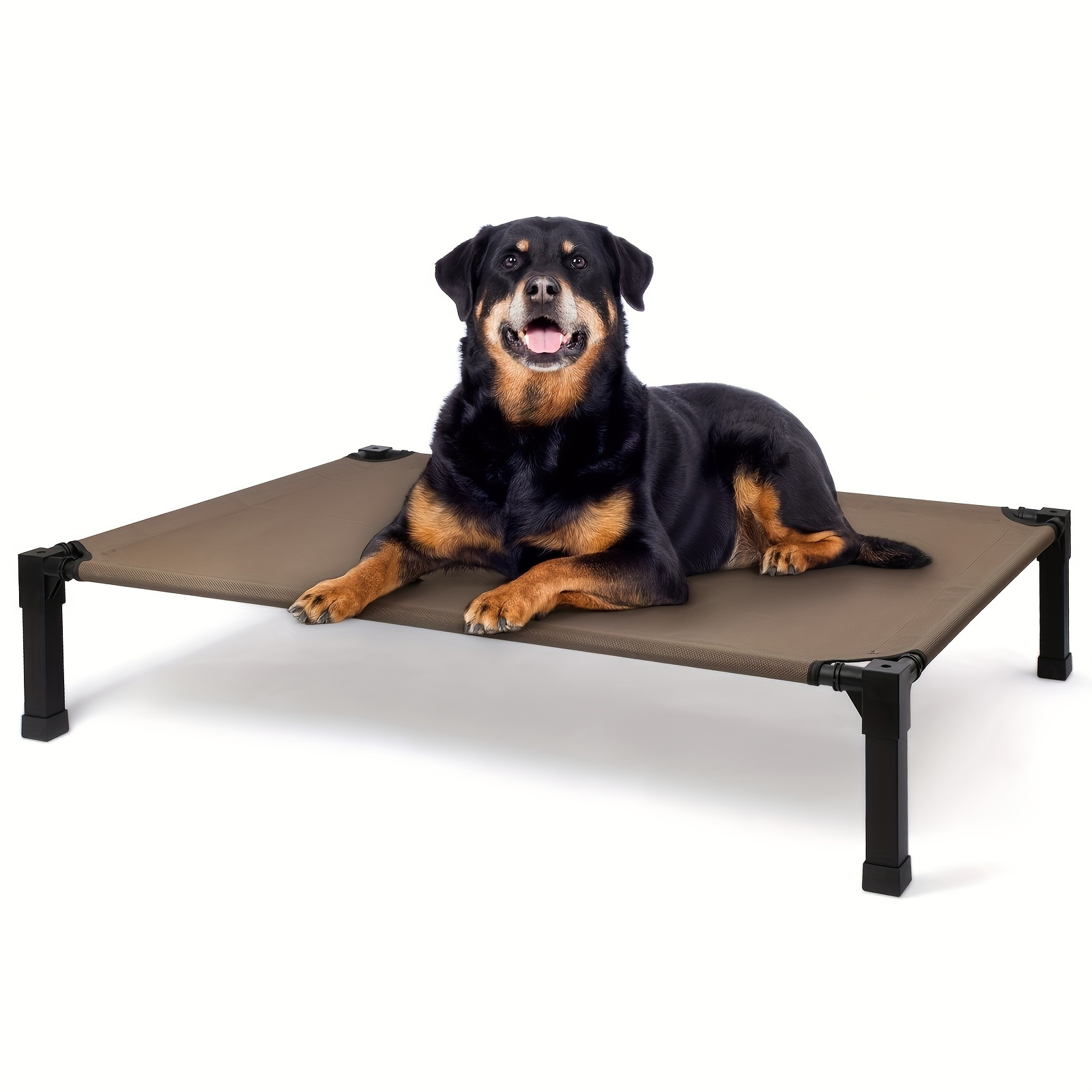 

Cooling Elevated Dog Bed, Raised Dog Bed With Washable Breathable Mesh And Metal Frame, Portable Dog Cot Bed With No-slip Feet For Outdoor And Indoor Use