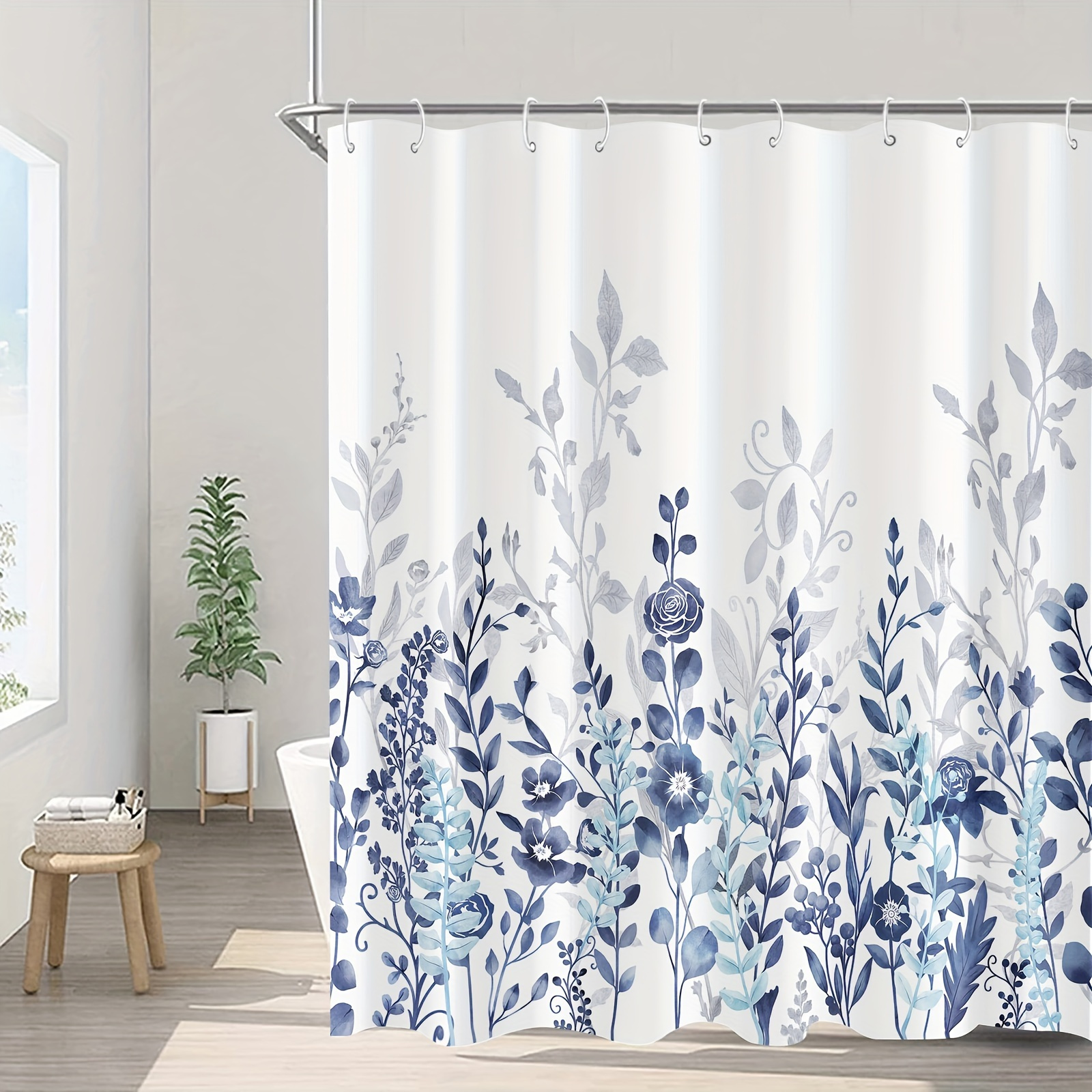 Cube Simple Shower Curtain Geometric Modern Style Shower - Temu