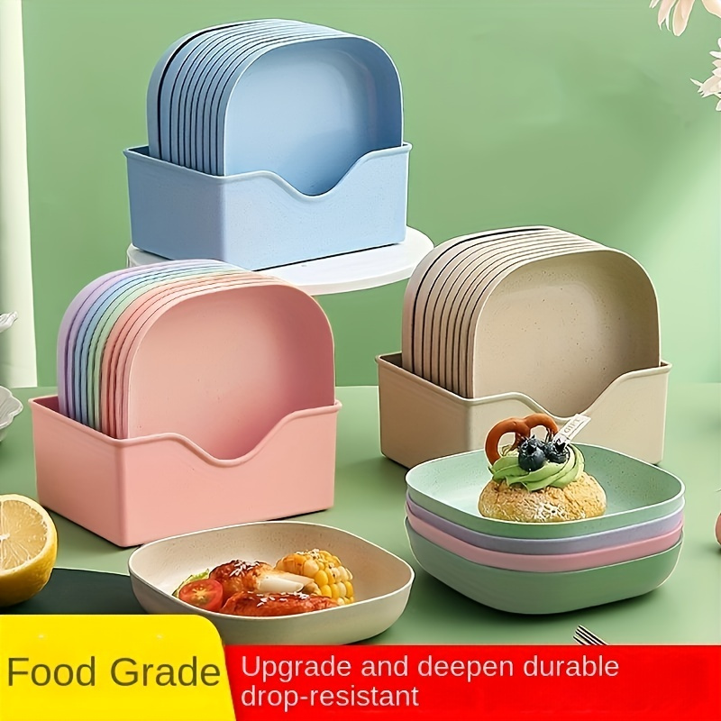 Set, Outdoor Tableware Set, Adult Picnic Set, With Spoons, Chopsticks,  Stackable, Large And Small Plates, Cups, Bento Lunch Containers For Adults  Kids
