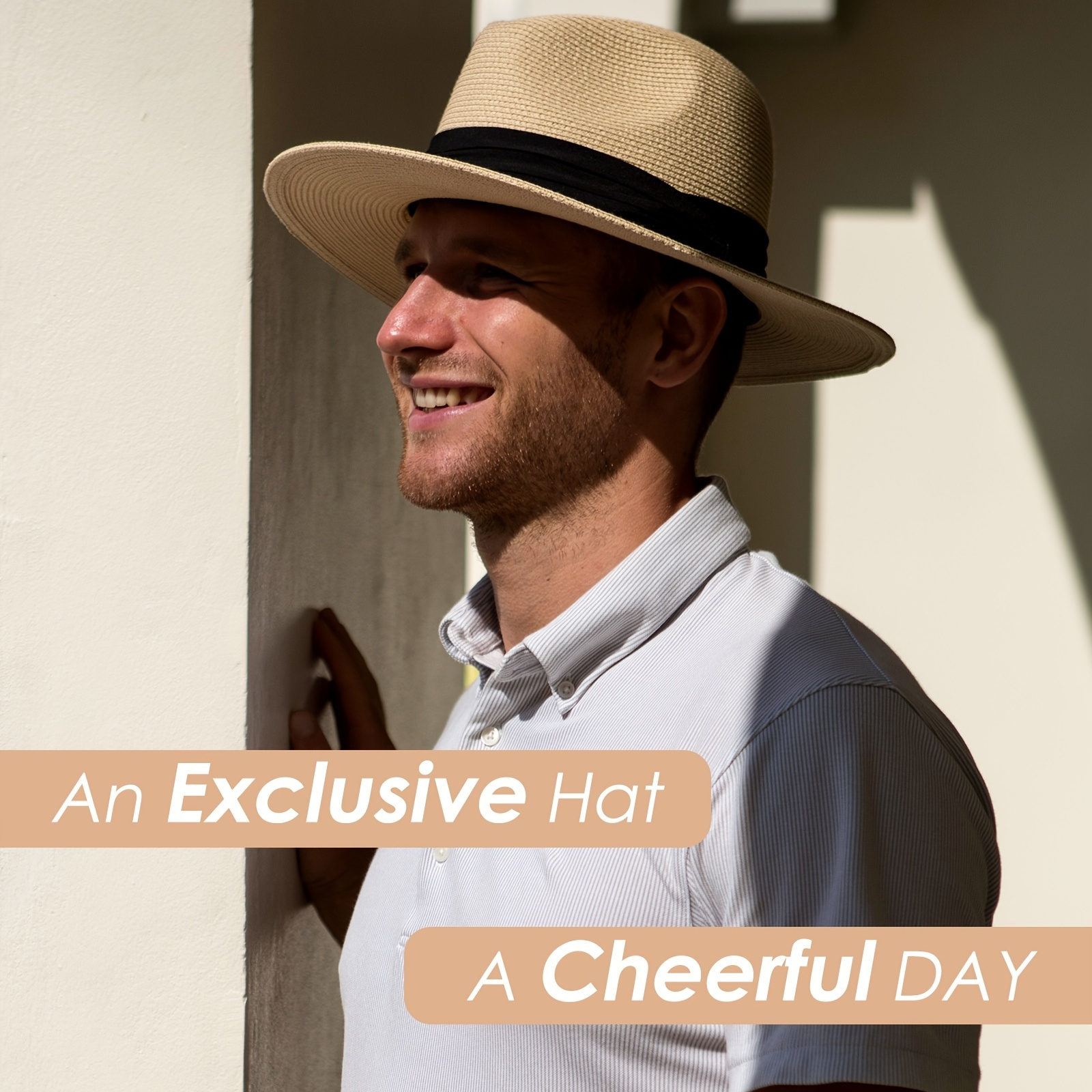 Wide Brim Straw Fedora For Men Straw Panama Hat For Summer Ideal Choice For  Gifts, Don't Miss These Great Deals