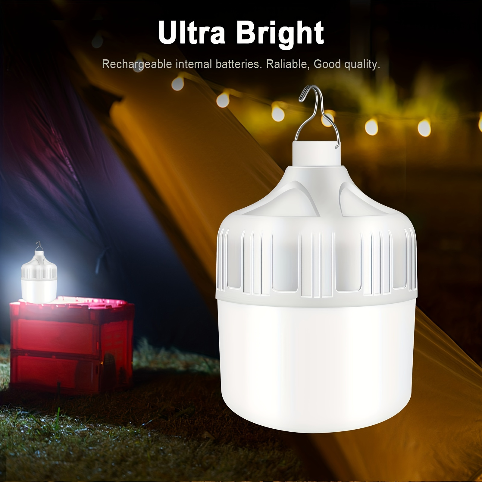 Brightz Sitebrightz LED Camping Tent Light - Magnetically Clips on Tent Edges - USB Rechargeable Camping Lights for Tent Lights for Camping - LED