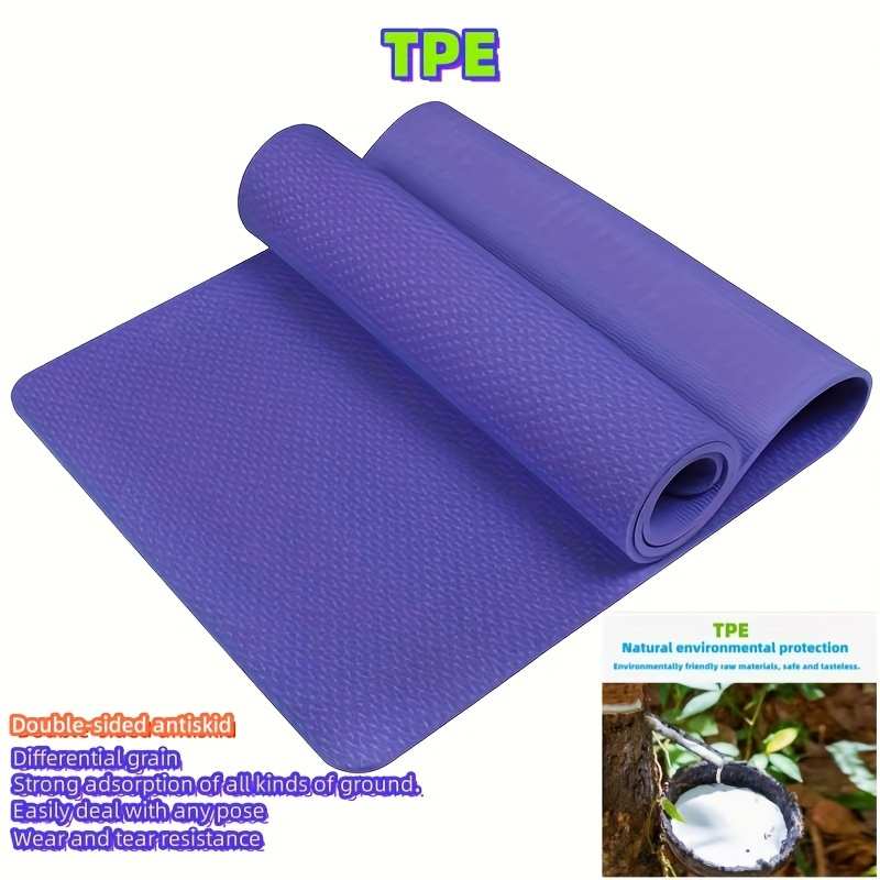 Tpe Odorless Yoga Mat Non slip Wear resistant Fitness Mat - Temu