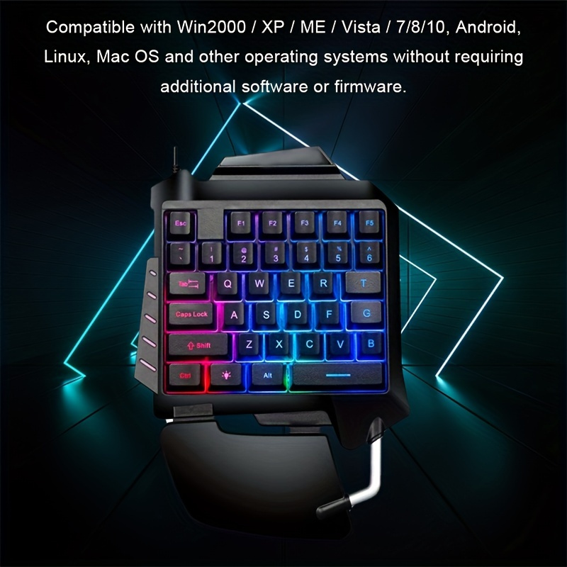 Gaming Keyboard One handed Tastiera Gioco Portatile A Mano - Temu  Switzerland