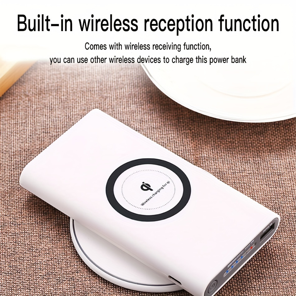 Qoovi Power Bank 20000mah Capacidad Batería Externa Grande - Temu