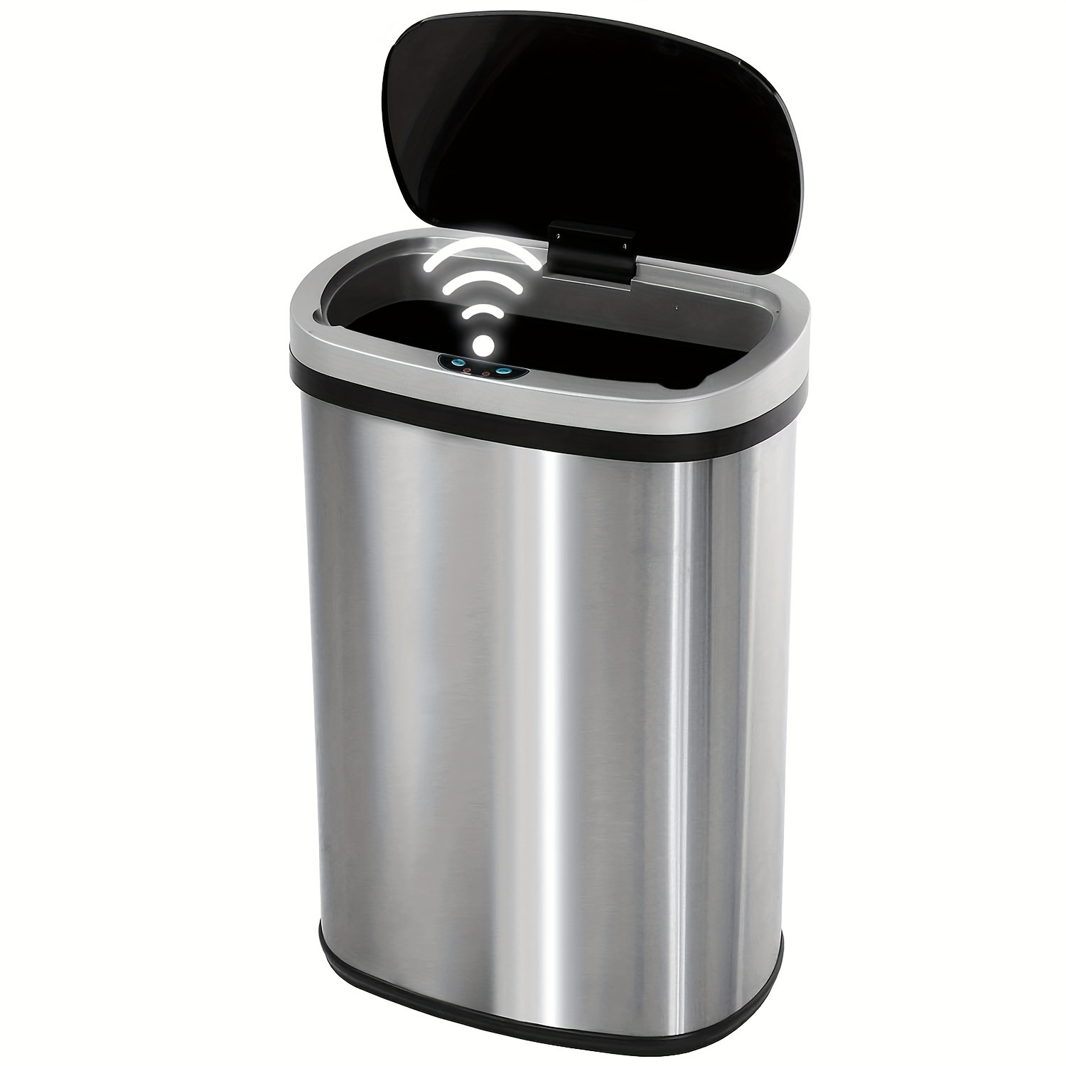 

13 Gallon , , Steel Lid -fingerprint , Bin 50l, For Trash