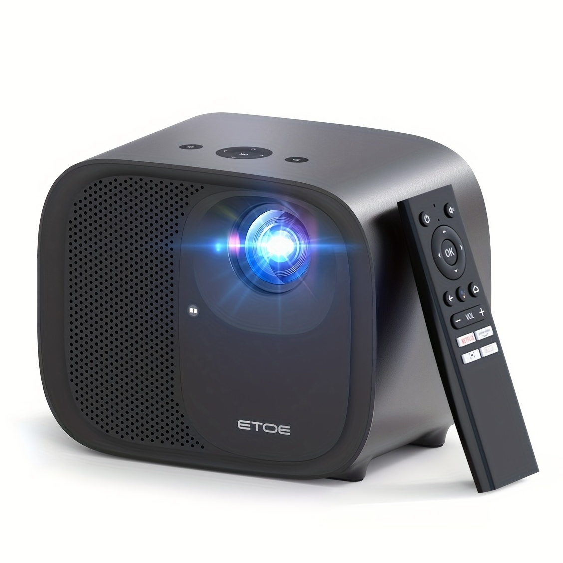 【Enfoque/Keystone】Proyector Android TV 4K con Wifi 6 y Bluetooth,  Xnoogo1300ANSI Proyector inteligente compatible con Keystone 6D, Dolby,  PPT