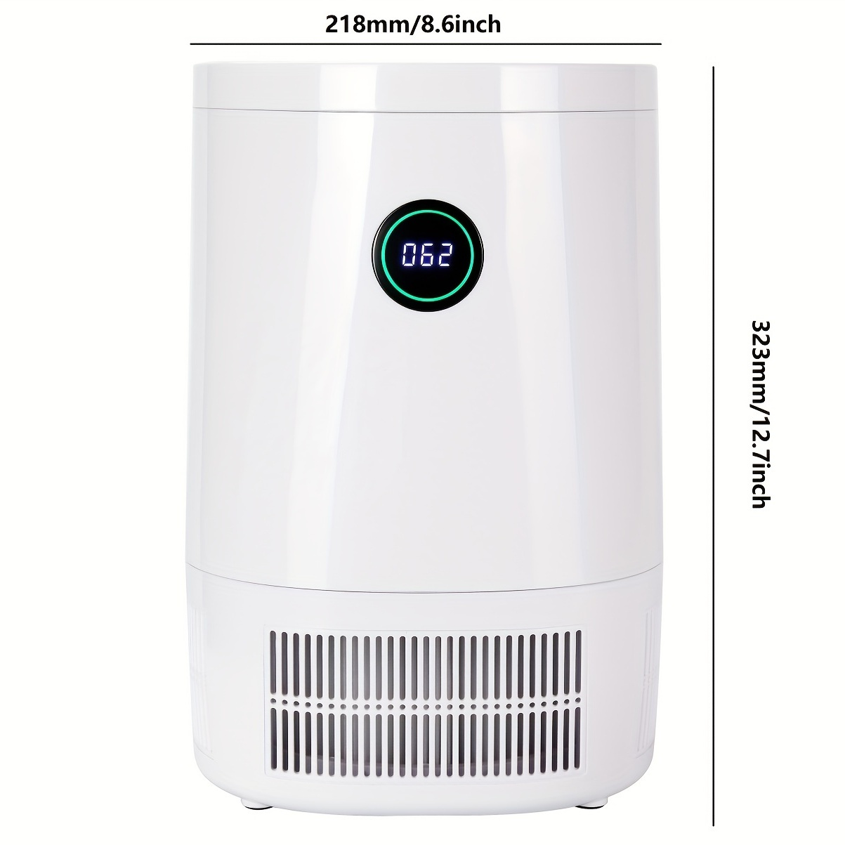 Xiaomi Mi Air Purifier for Home Large Room Bedroom, Monitor Quality with  PM2.5 Display, True H13 High Efficiency Filter, Model 3C - White 