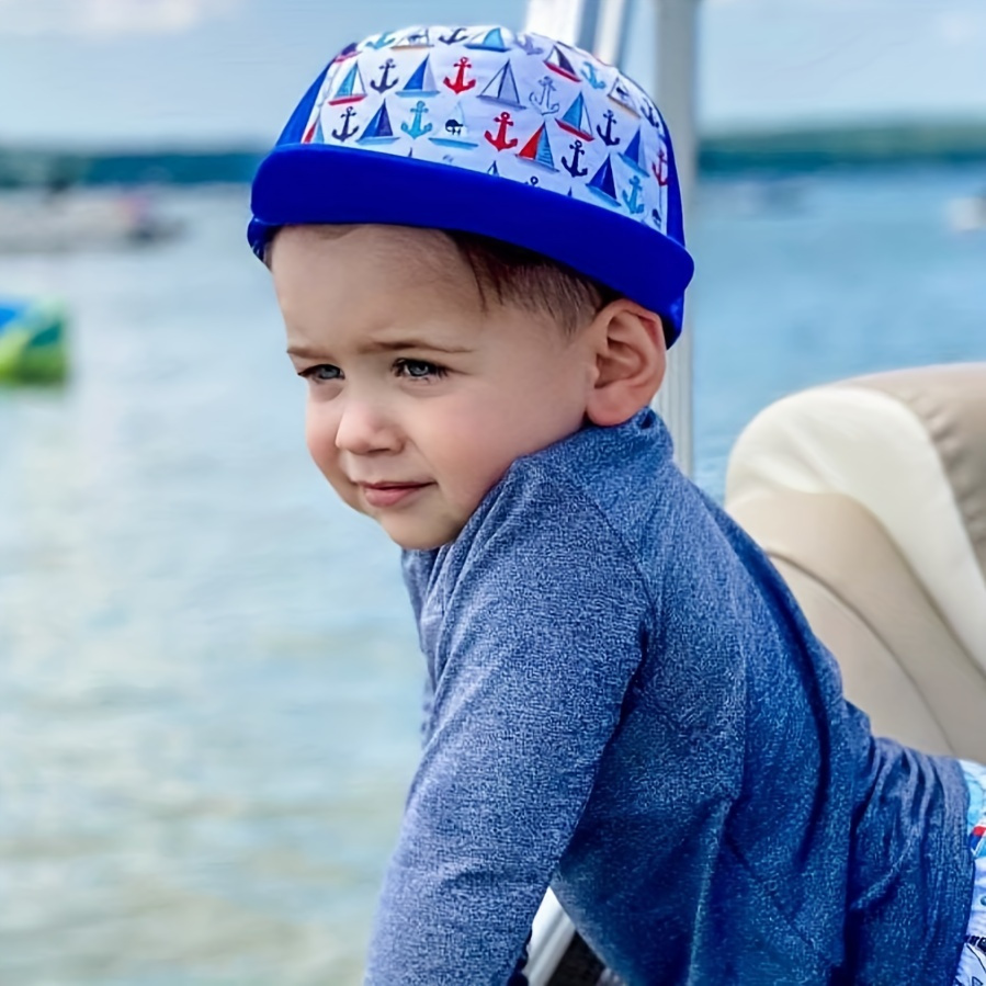Summer Children's Outdoor Uv Protection Sun Hat Seaside - Temu New Zealand