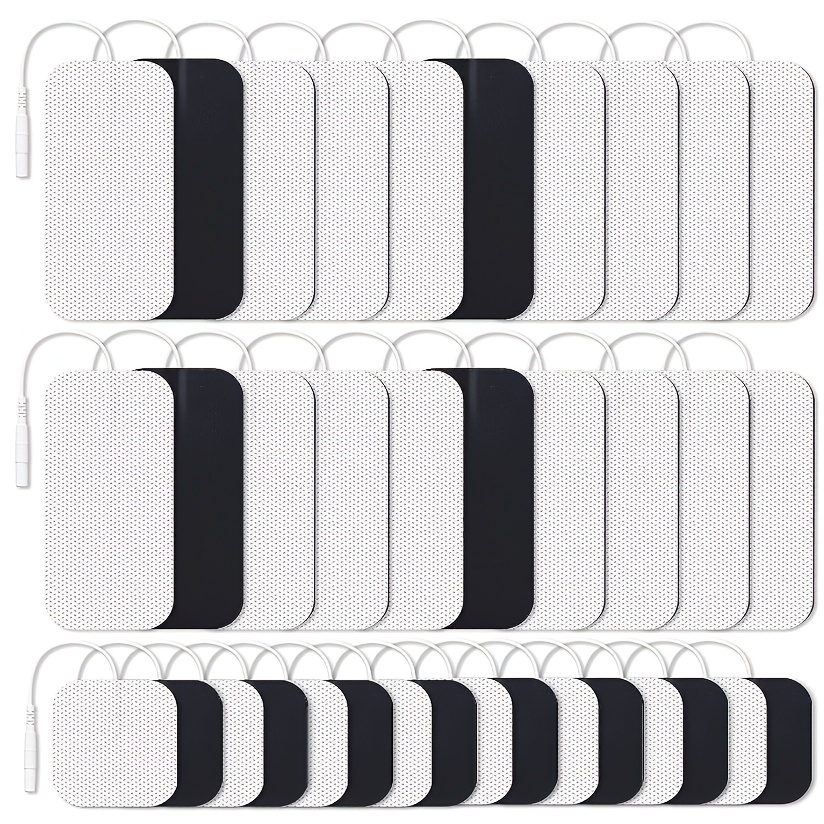 30 Pieces TENS Unit Replacement Pads Multiple Sizes TENS Unit Pads