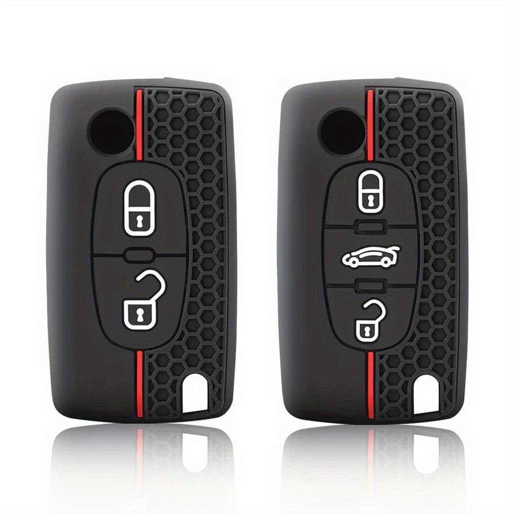 Car Key Cover Compatible With Dongfeng Peugeot 307 & Peugeot 308, Keychain  Protective Case For Men And Women