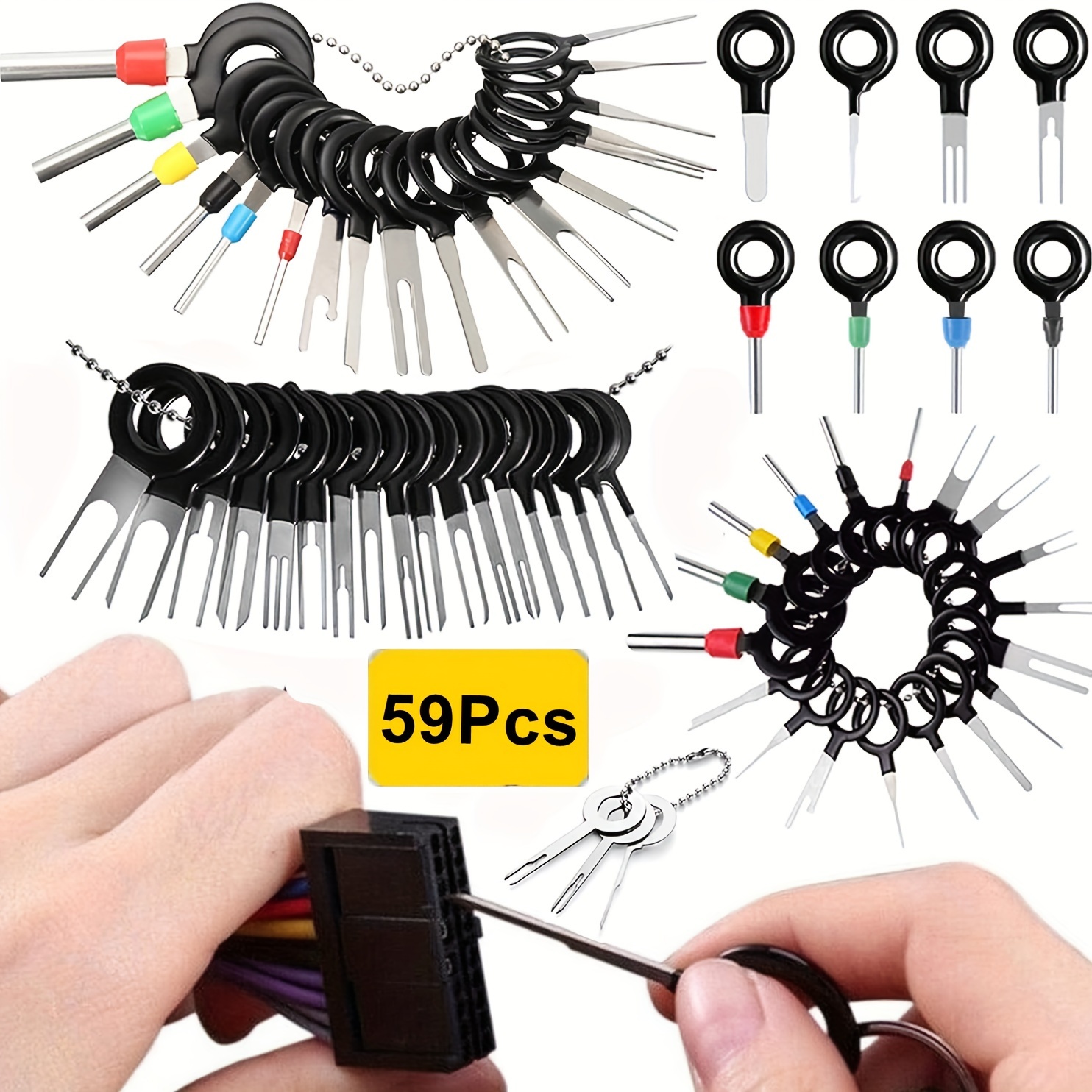 76Pcs Terminal Removal Tool Kit with Wire Stripper, Zambia