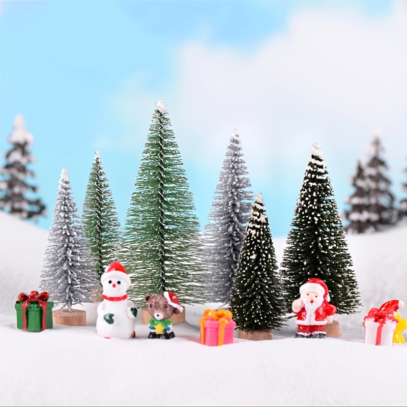 1pc Winter Scarf Snowman, Resin Mini Christmas Ornaments Snowman Christmas  Figurines Decoration