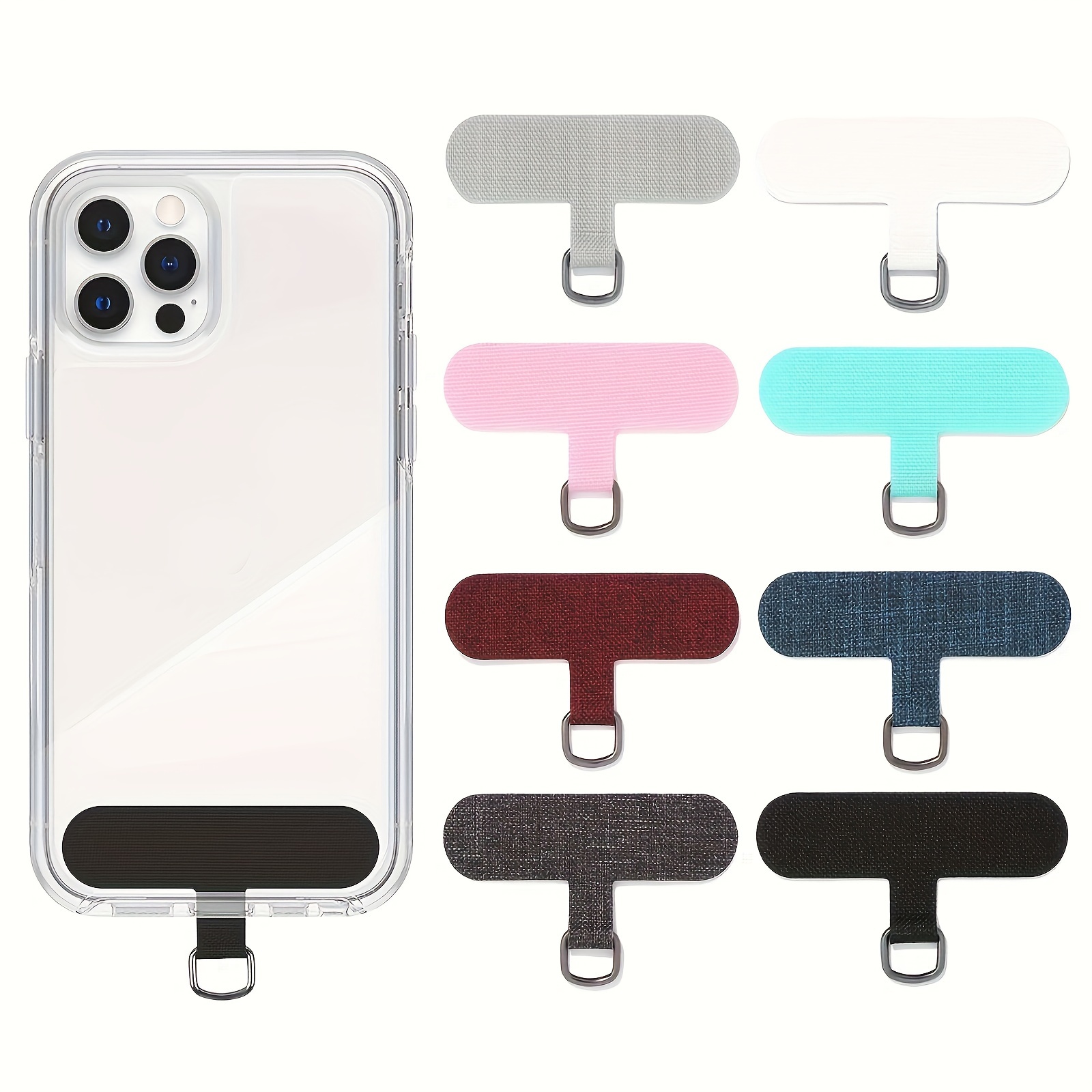 Paquete de 2 correas para teléfono celular, correa universal desmontable  para el cuello con parche para la mayoría de fundas de teléfono celular y