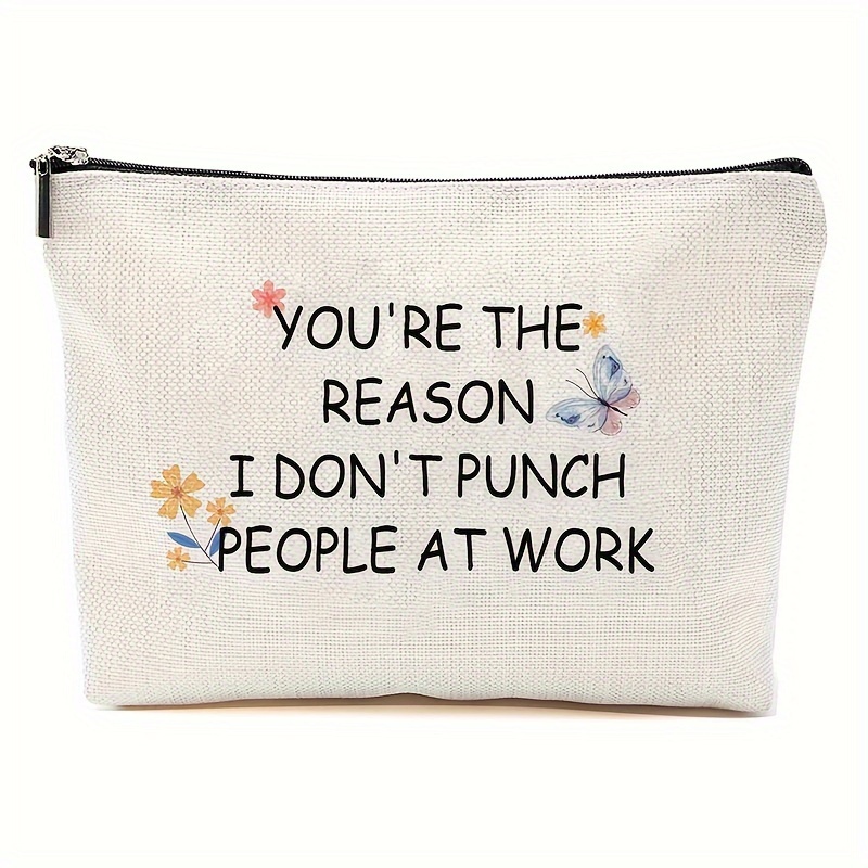 Cosmetic Bags, Funny Gifts For Women, New Coworker Welcome Gift, New  Employee Gift, Novelty Makeup Bag Gift Idea For New Employee Boss Coworker  - You Don'T Have To Be Crazy To Work