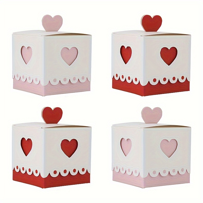 Valentine's Day Luminous Gift Box With Heart Shape - Temu