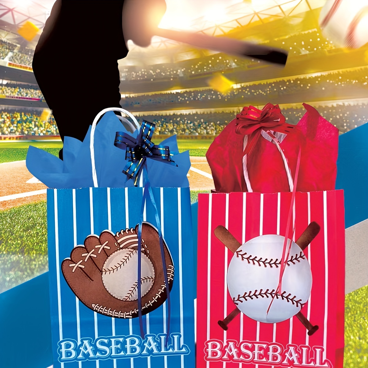  24 Baseball Party Drinking Straws, Baseball Party Decorations  Supplies for Kids Birthday, Baseball Party Favors for Kids, Crazy Silly  Straws for Baseball Theme Party Favors with 2 Pcs Cleaning Brushes 