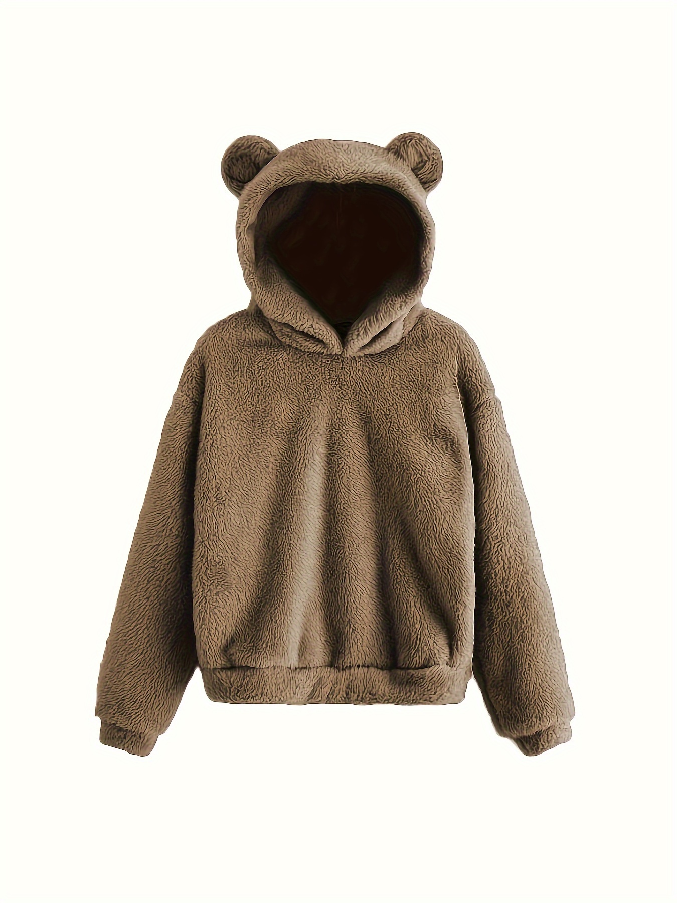 Bear hoodie with ears on sale men's